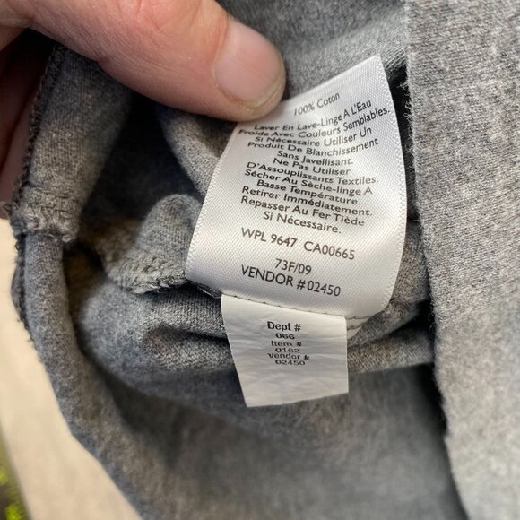 Eddie Bauer Mens Henley Shirt 2XL Gray Legendwash Cotton Comfortable Long Sleeve - Picture 6 of 7